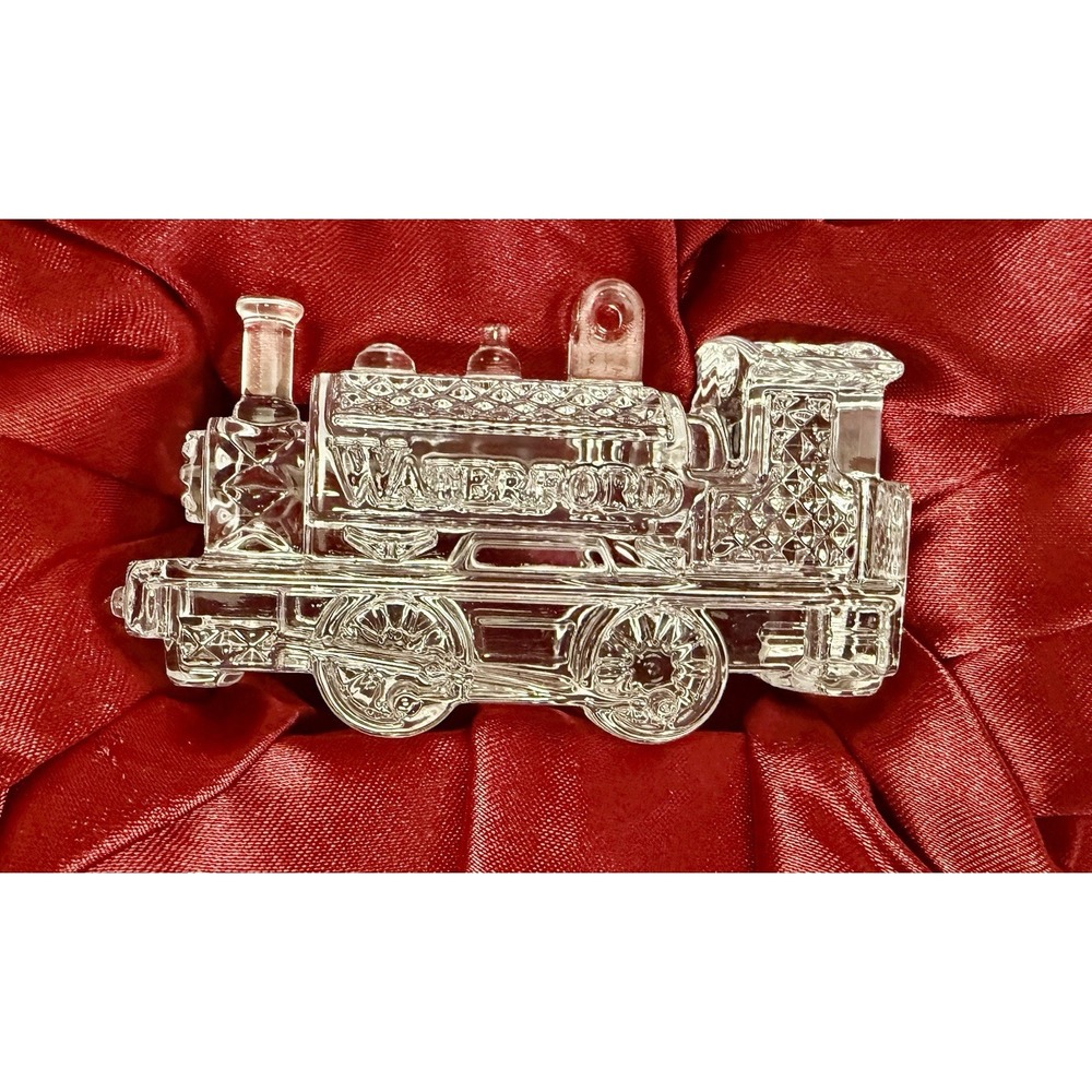 Waterford Crystal 2013 Train Engine Ornament with Enhancer Box with tag # 160066